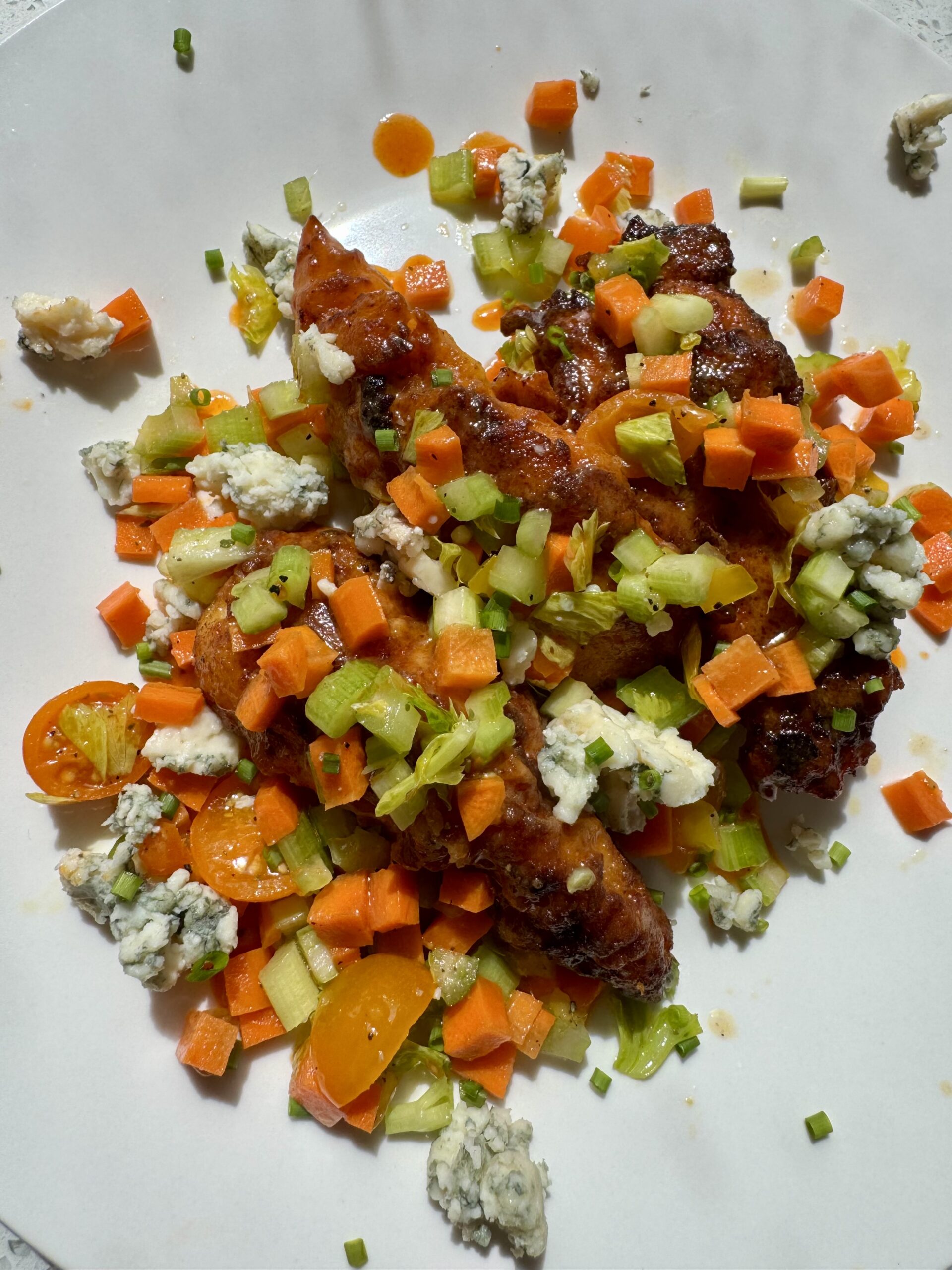 Buffalo Chicken with Carrot and Celery